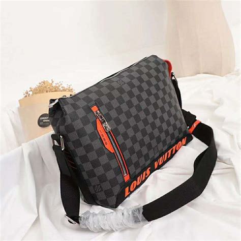 louis vuitton bag men orange